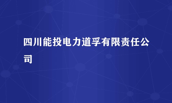 四川能投电力道孚有限责任公司