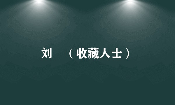 刘珅（收藏人士）