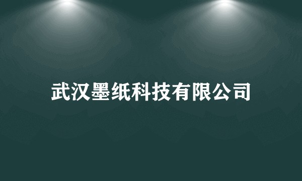 武汉墨纸科技有限公司