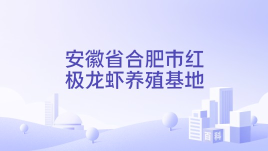 安徽省合肥市红极龙虾养殖基地