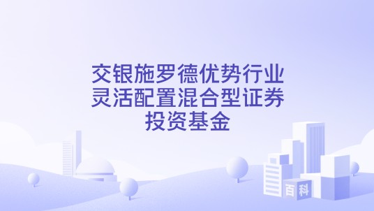 交银施罗德优势行业灵活配置混合型证券投资基金