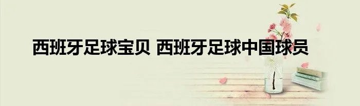 西班牙足球宝贝 西班牙足球中国球员