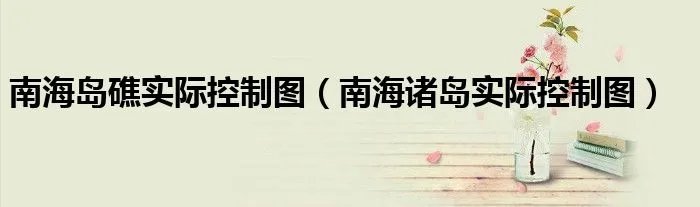南海岛礁实际控制图（南海诸岛实际控制图）