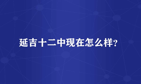 延吉十二中现在怎么样？