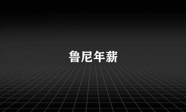 鲁尼年薪
