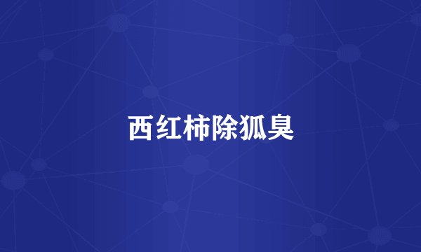 西红柿除狐臭