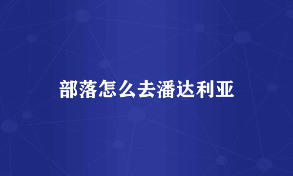 部落怎么去潘达利亚