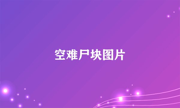 空难尸块图片