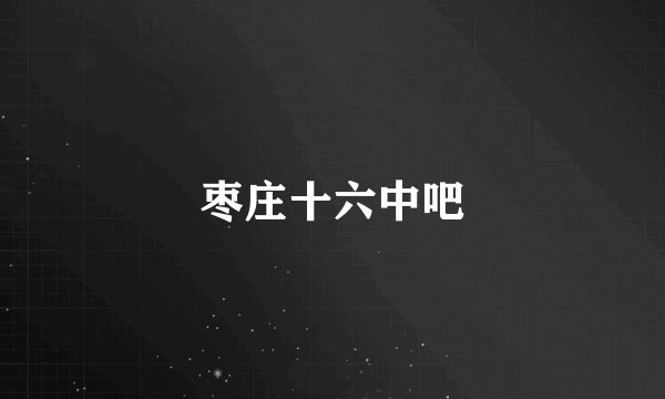 枣庄十六中吧