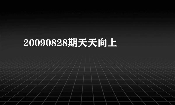 20090828期天天向上