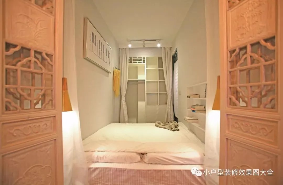 36㎡一居室小户型装修效果图,清新复古的中式风,越看越喜欢!