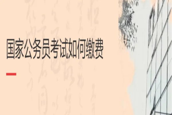 国家公务员考试怎么缴费流程