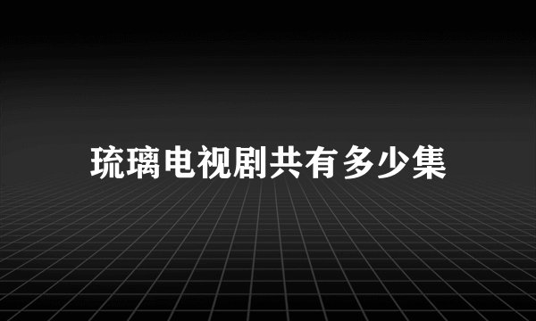 琉璃电视剧共有多少集