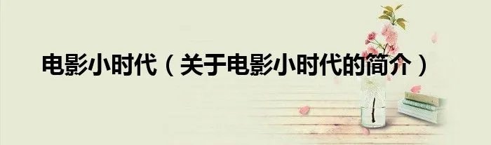 电影小时代(关于电影小时代的简介)
