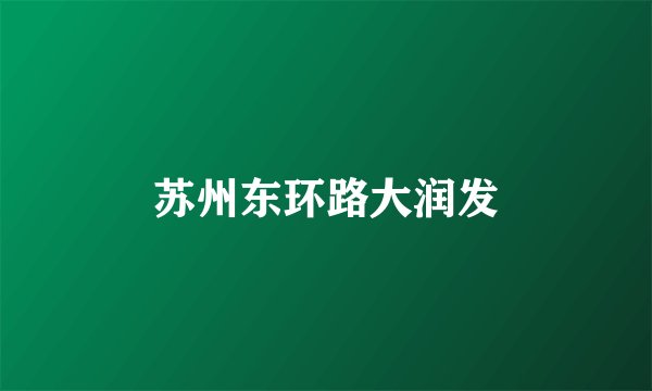 苏州东环路大润发