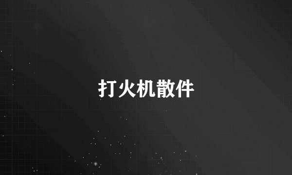 打火机散件