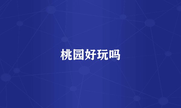 桃园好玩吗