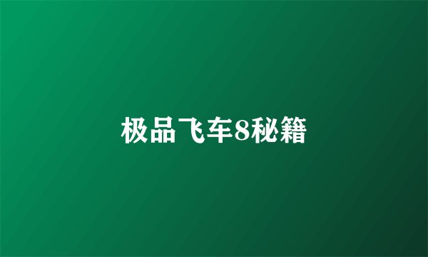 极品飞车8秘籍