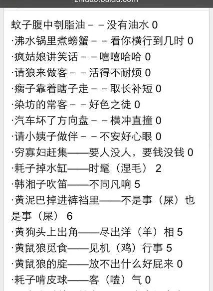 有特点的熟语