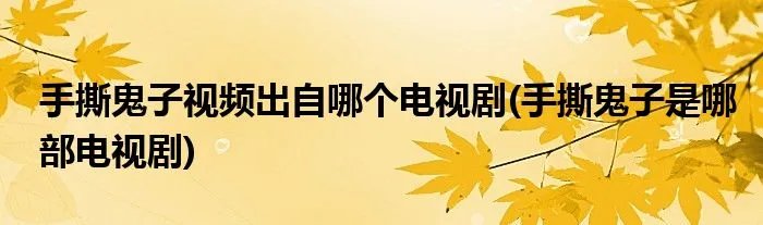 手撕鬼子视频出自哪个电视剧(手撕鬼子是哪部电视剧)