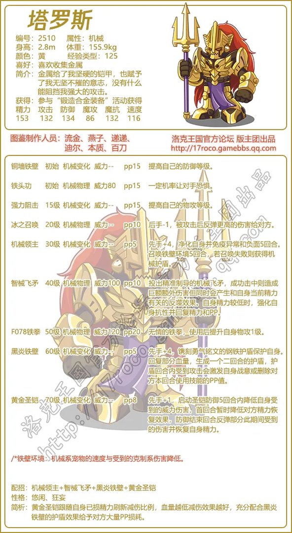 洛克王国塔罗斯性格推荐