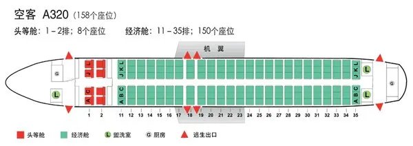 ca4172航班靠窗座位号
