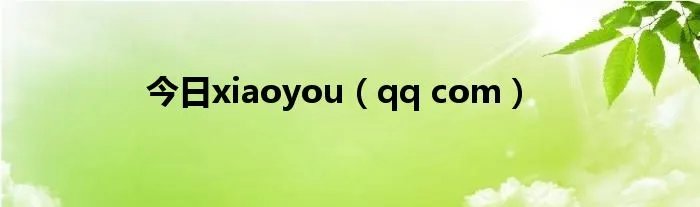 今日xiaoyou(qq com)