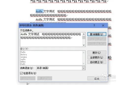 word拼写和语法