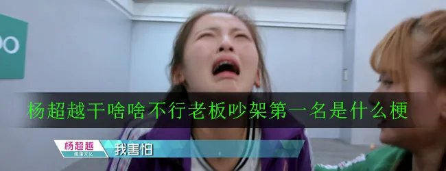 杨超越干啥啥不行老板吵架第一名是什么梗