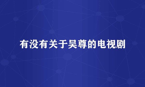 有没有关于吴尊的电视剧