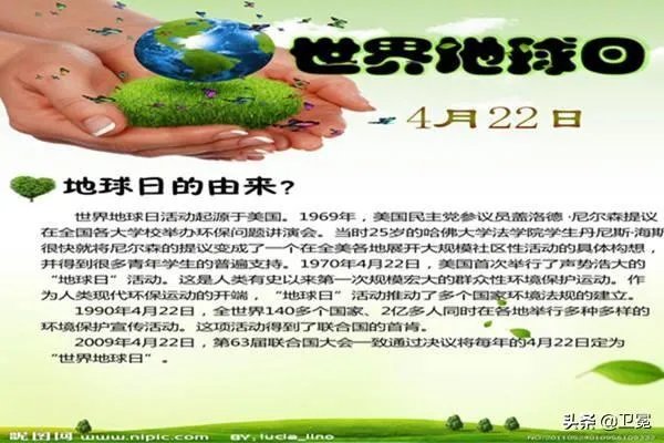 世界地球日是什么节日,什么来历?