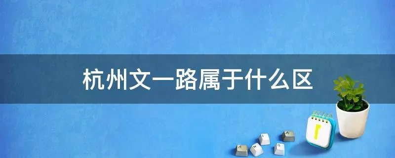 杭州文一路属于什么区
