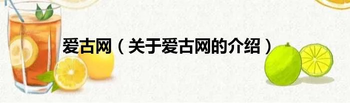 爱古网（关于爱古网的介绍）