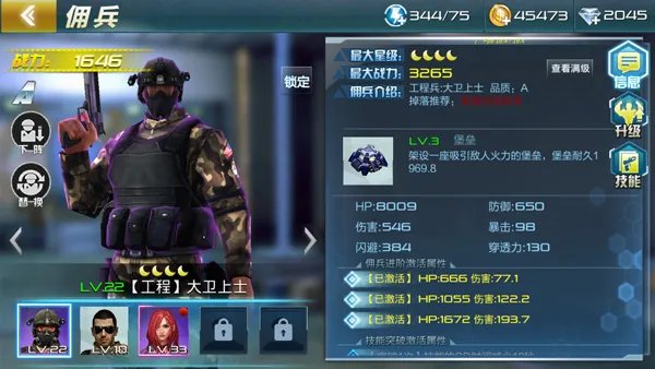 佣兵系统