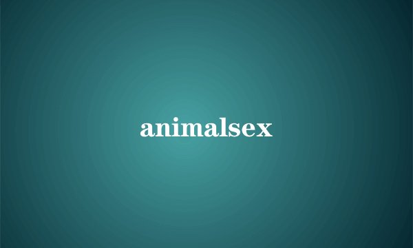 animalsex