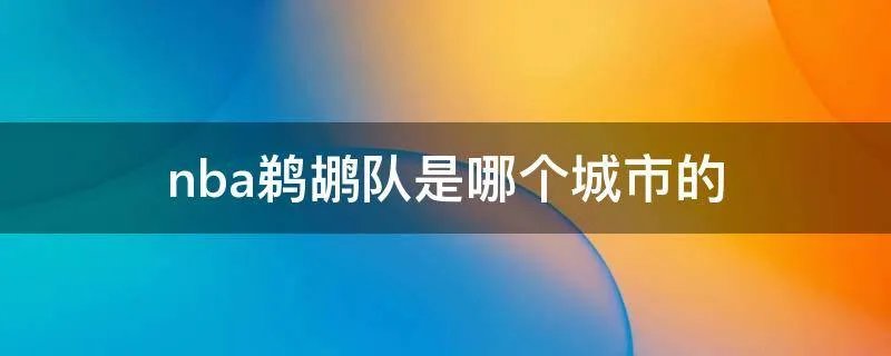 nba鹈鹕队是哪个城市的
