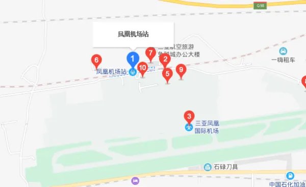 三亚凤凰机场有高铁站吗