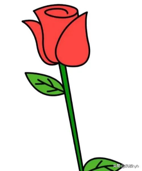 玫瑰花简笔画怎么画?