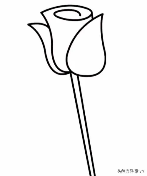 玫瑰花简笔画怎么画?