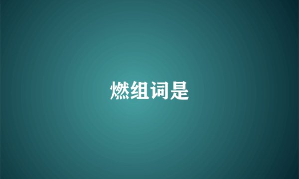 燃组词是