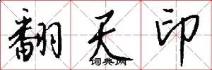 翻天印