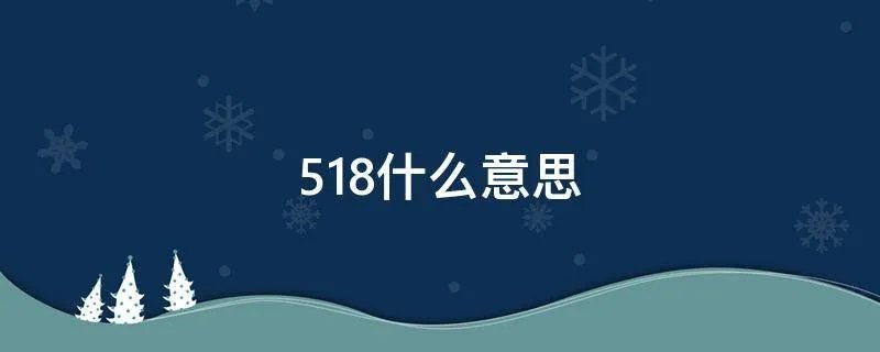 518什么意思
