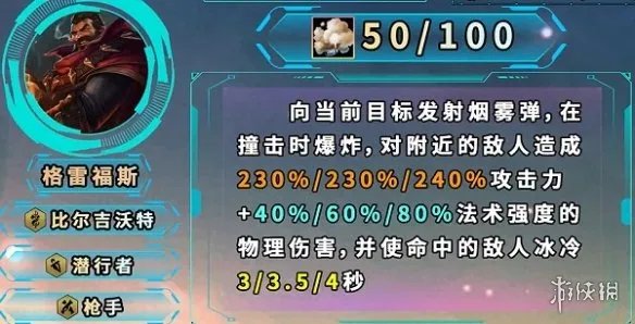 《金铲铲之战》S9.5格雷福斯技能效果介绍