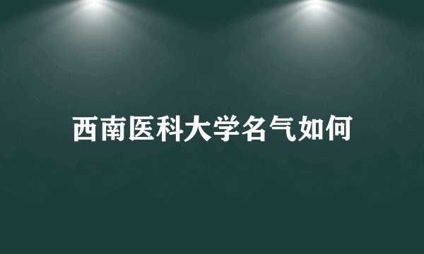西南医科大学名气如何