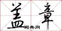 盖章