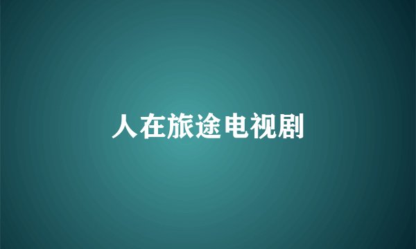 人在旅途电视剧