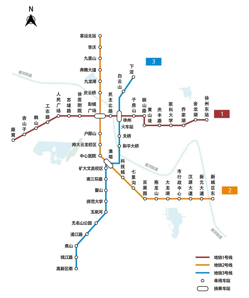 徐州地铁线路图高清 徐州地铁运营时间及购票方式