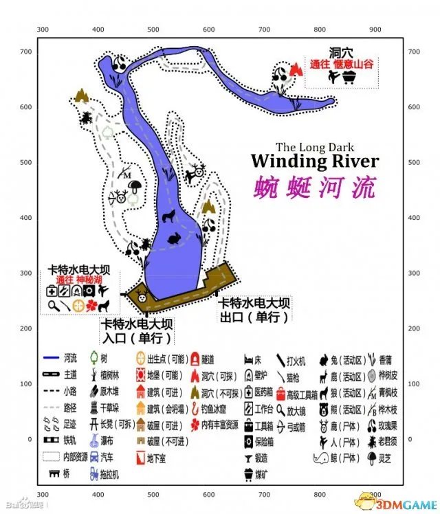 漫漫长夜中文地图大全 漫漫长夜各地堡位置中文标注