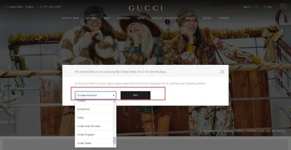 gucci国外官网