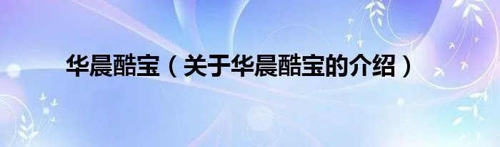 华晨酷宝（关于华晨酷宝的介绍）